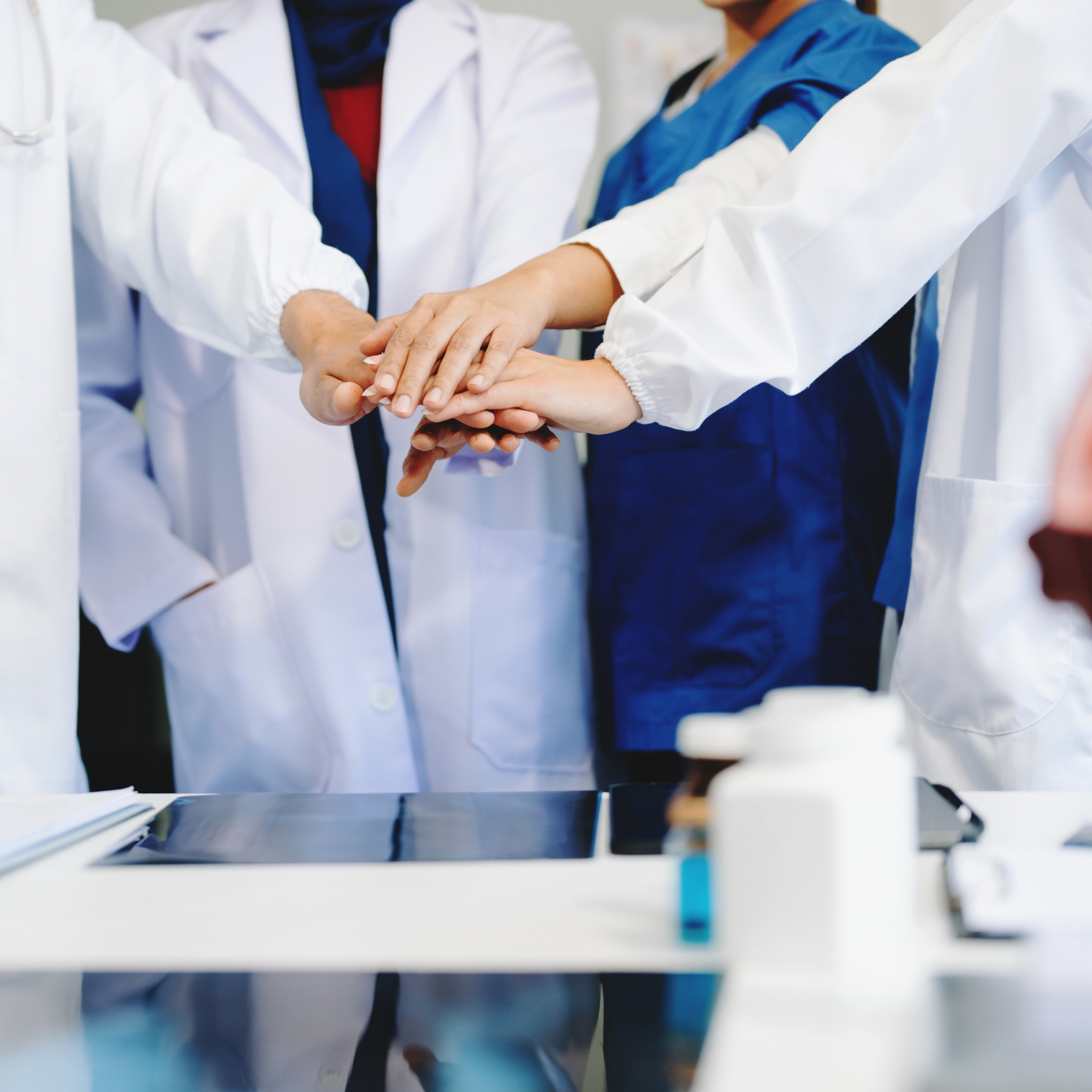 Team-based collaboration with anaesthetists, radiologists, and nursing staff